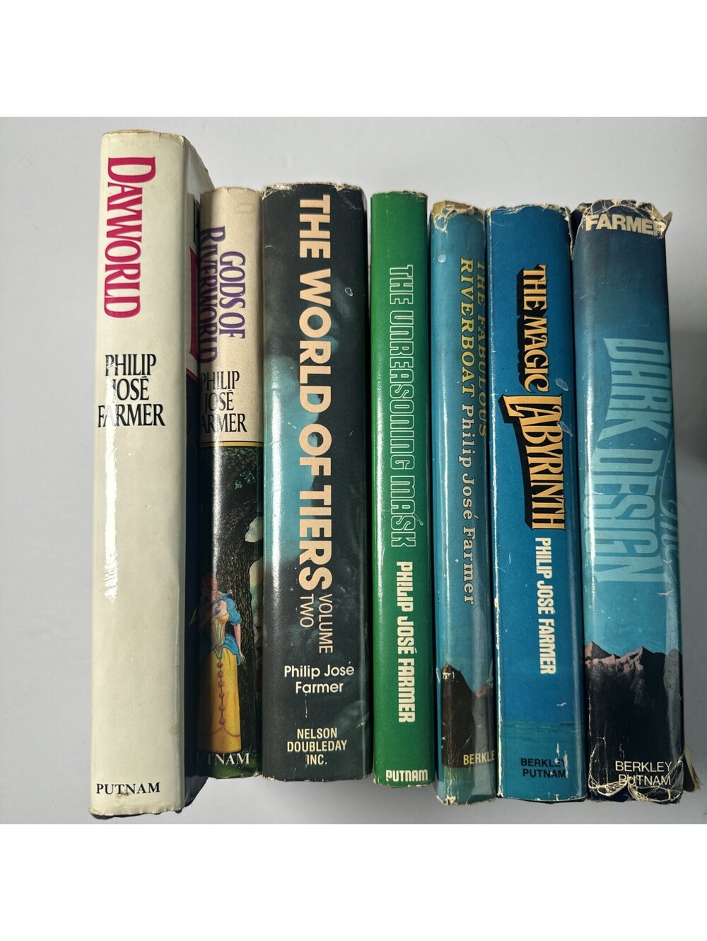 Philip Jose Farmer 7 Hardcover Book Lot Riverworld Dayworld Sci-Fi Fantasy
